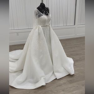 Transformer 2 in 1 Custom Made Wedding Dress Gorgeous One of a Kind Plus…